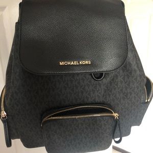MK backpack with logos